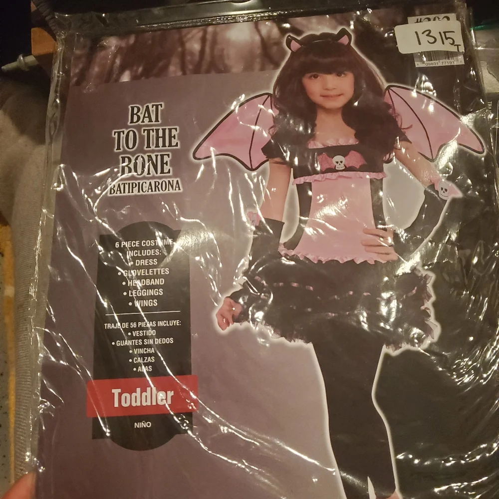 Halloween costume bat to the bone in multiple sizes